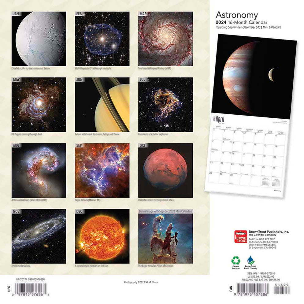 2024 Astronomy Wall Calendar — Calendar Club