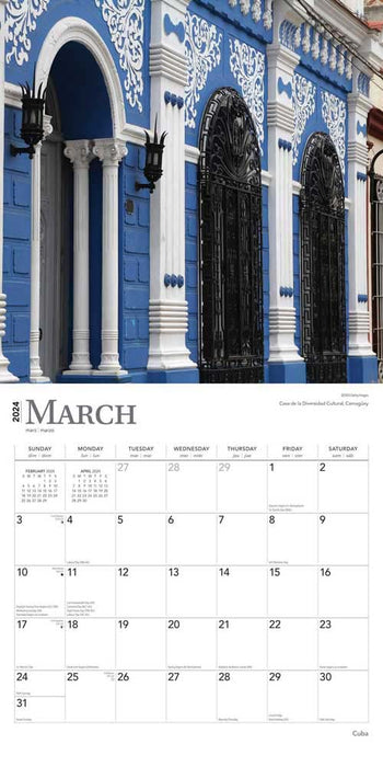 2024 Cuba Wall Calendar