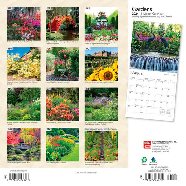 2024 Gardens Wall Calendar
