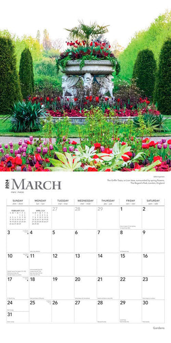 2024 Gardens Wall Calendar