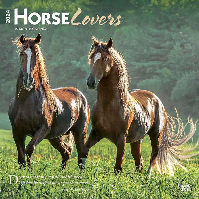 2024 Horse Lovers Wall Calendar