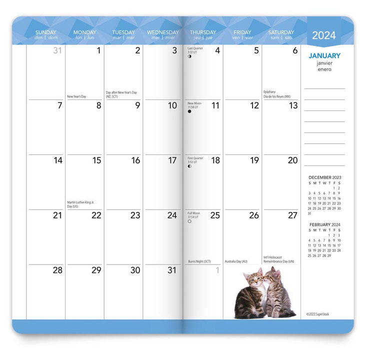 2024 Kitten Cuddles Pocket Diary