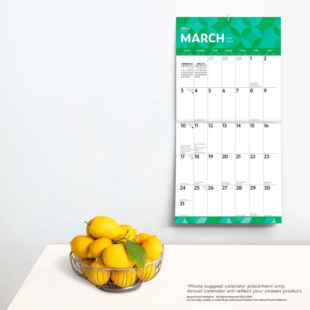 2024 Large Print Wall Calendar — Calendar Club