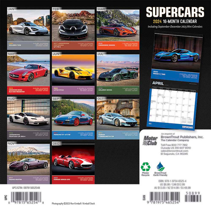 2024 Supercars Mini Wall Calendar — Calendar Club