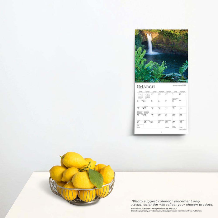2024 Tropical Islands Mini Wall Calendar