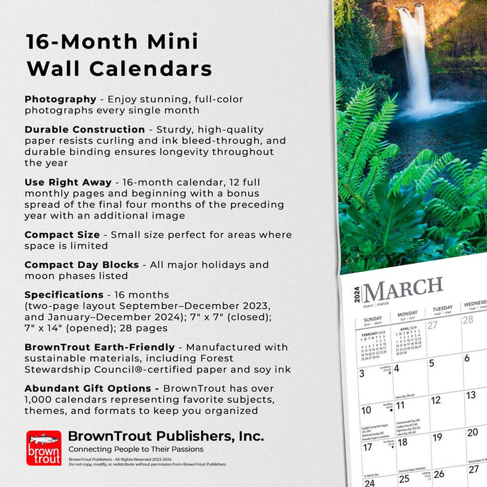2024 Tropical Islands Mini Wall Calendar