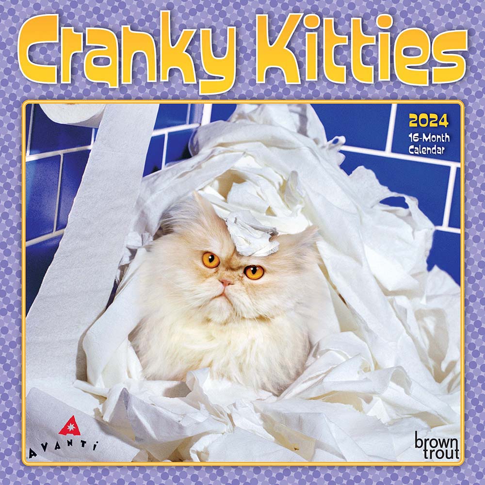 2024 Avanti Cranky Kitties Mini Wall Calendar — Calendar Club