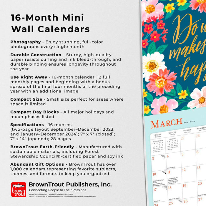 2024 Bonnie Marcus Mini Wall Calendar