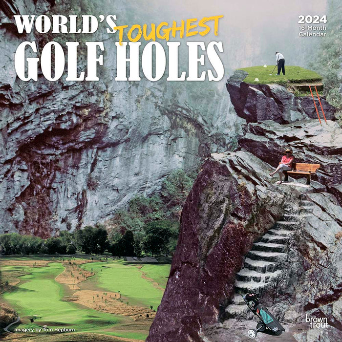 2024 World's Toughest Golf Holes Wall Calendar
