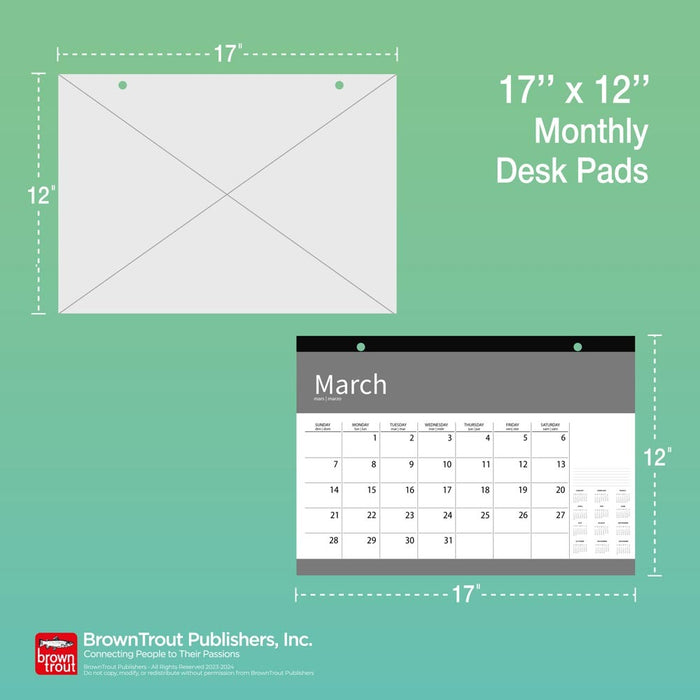 2024 Large Print Desk Pad Calendar