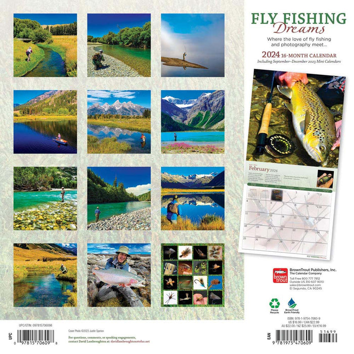 2024 Fly Fishing Dreams Wall Calendar