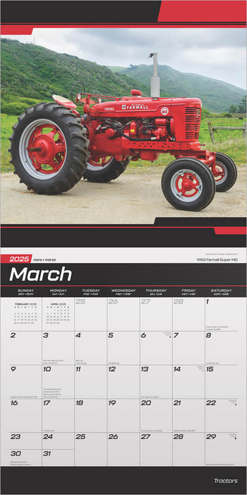 2025 Tractors Wall Calendar by  BrownTrout Publishers Inc from Calendar Club