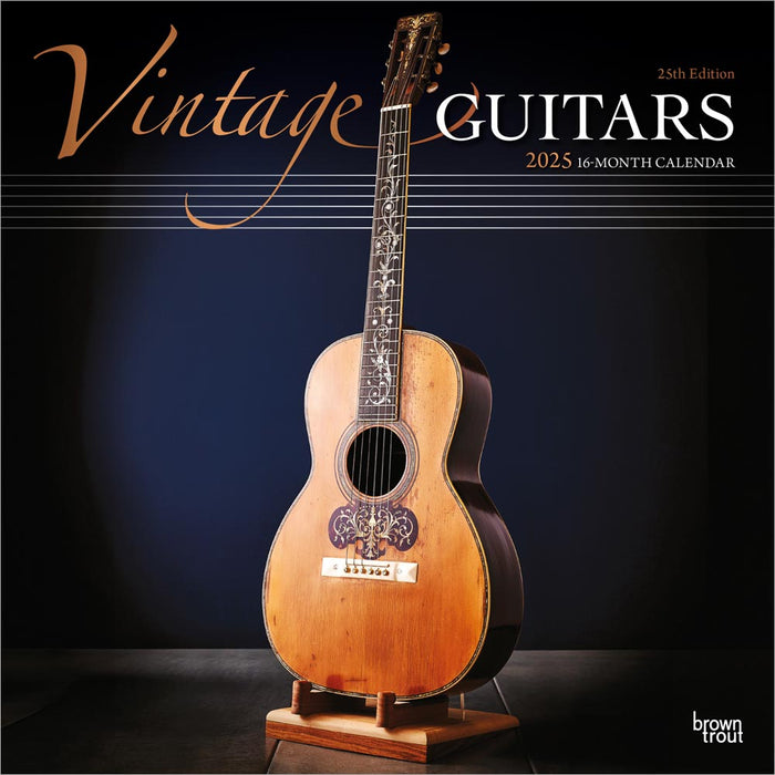2025 Vintage Guitars Wall Calendar by  BrownTrout Publishers Inc from Calendar Club