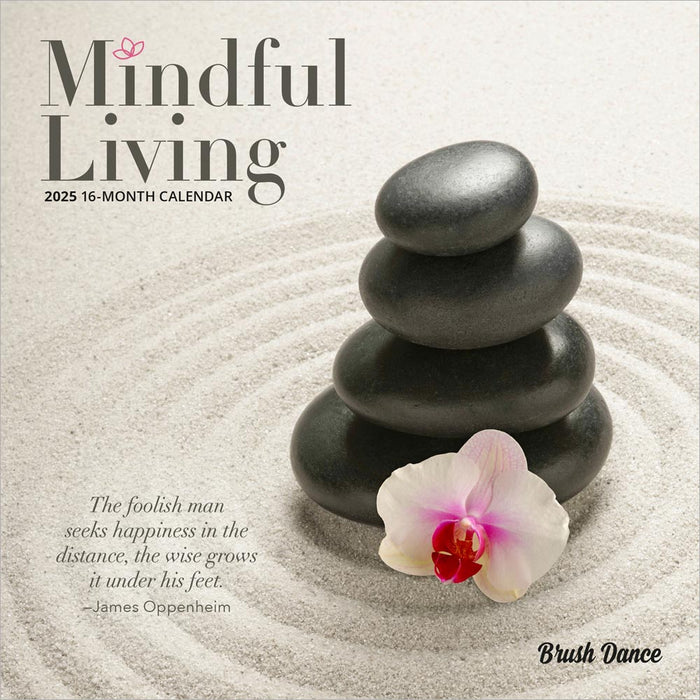 2025 Mindful Living: Brush Dance Mini Wall Calendar by  BrownTrout Publishers Inc from Calendar Club