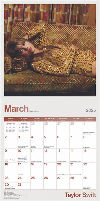 2025 Taylor Swift Mini Wall Calendar by  BrownTrout Publishers Inc from Calendar Club