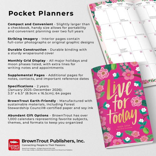 2025 Bonnie Marcus Pocket Diary by  BrownTrout Publishers Inc from Calendar Club