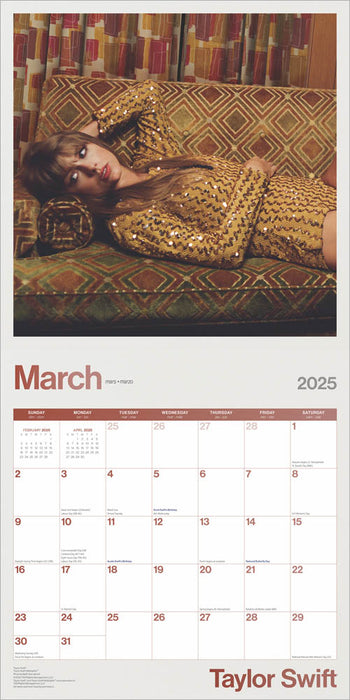 2025 Taylor Swift Wall Calendar by  BrownTrout Publishers Inc from Calendar Club