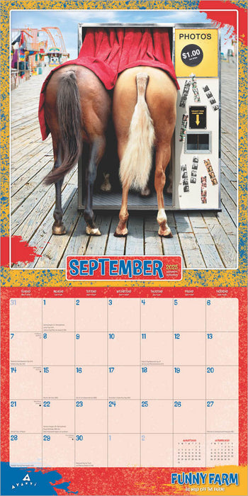 2025 Avanti Funny Farm Wall Calendar