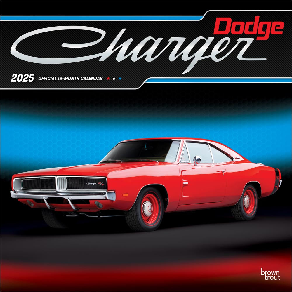 Calendar Club 2025 Dodge Charger Wall Calendar Exclusive)