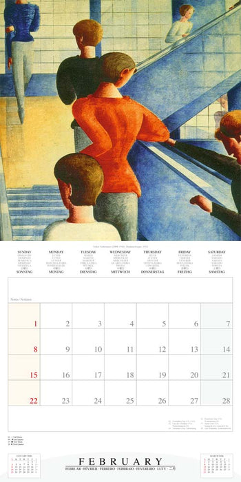Bauhaus 2026 Square Wall Calendar