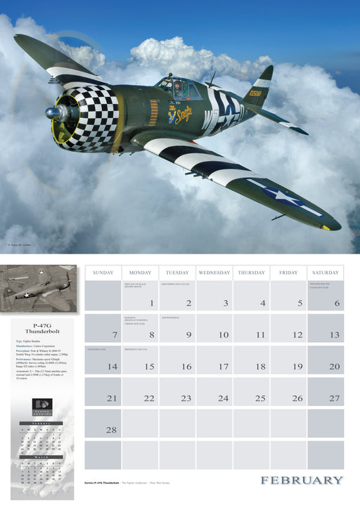 Flying Legends 2027 Large Wall Calendar
