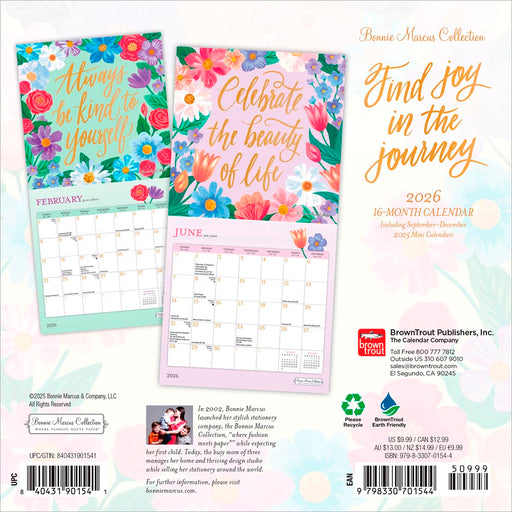 Bonnie Marcus 2026 Mini Wall Calendar