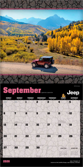 Jeep 2026 Square Wall Calendar (Online Exclusive)