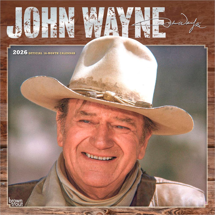 John Wayne 2026 Square Wall Calendar