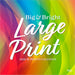 Big and Bright Large Print 2026 Square Wall Calendar