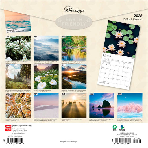 Blessings 2026 Square Wall Calendar