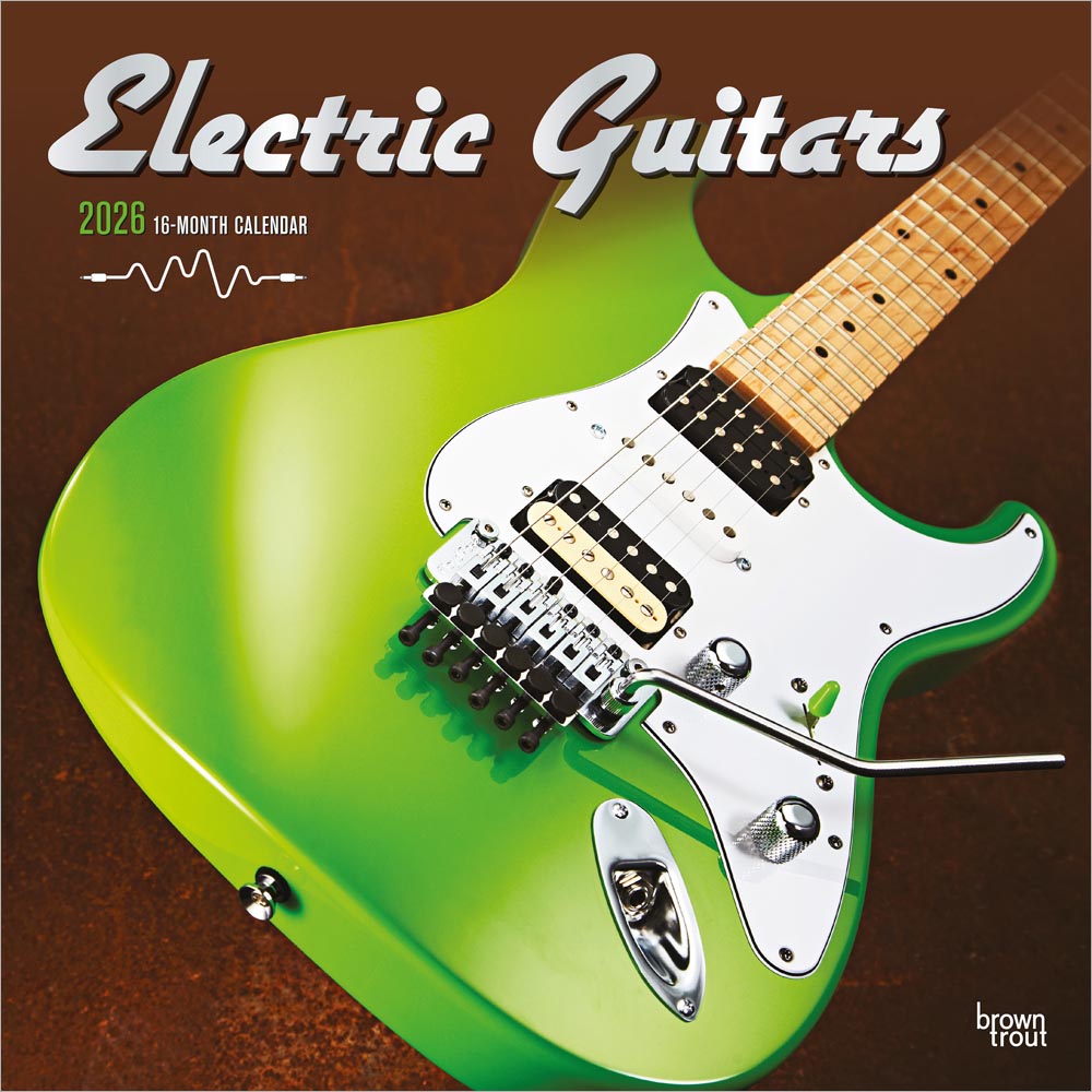 Calendar Club | Electric Guitars 2026 Square Wall Calendar