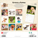 Kittens and Puppies 2026 Square Wall Calendar