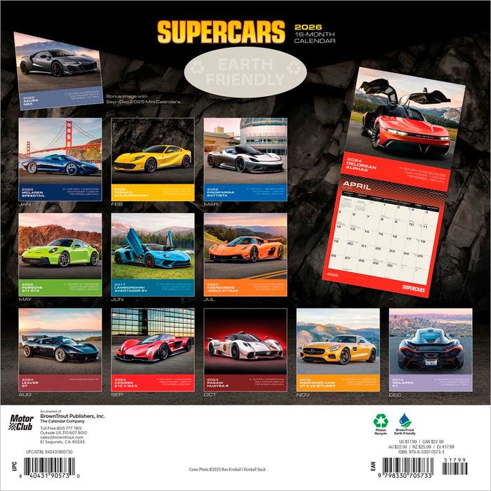 Calendar Club Supercars 2026 Square Wall Calendar calendar-club-supercars-2026-square-wall-calendar