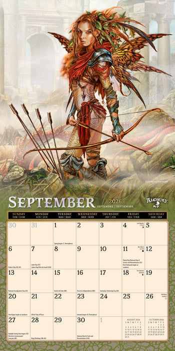 Alchemy Witches 2026 Mini Wall Calendar