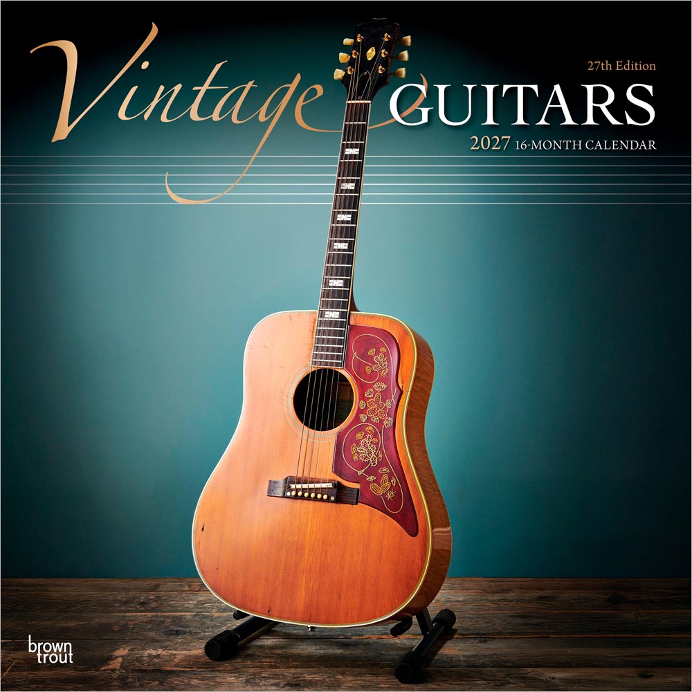 Calendar Club | Vintage Guitars 2027 Square Wall Calendar