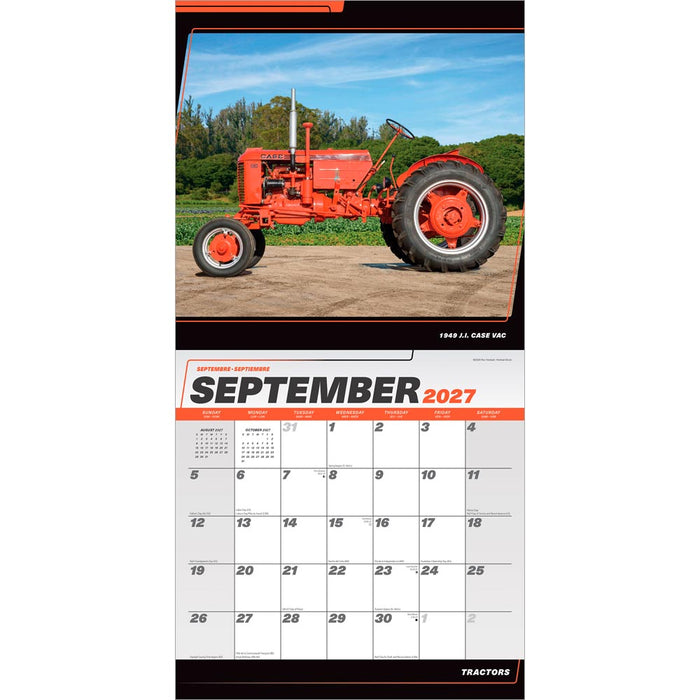 Tractors 2027 Square Wall Calendar