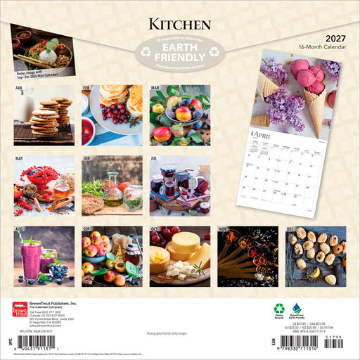 Kitchen 2027 Square Wall Calendar