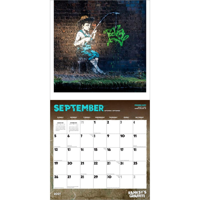 Banksy s Graffiti 2027 Square Wall Calendar