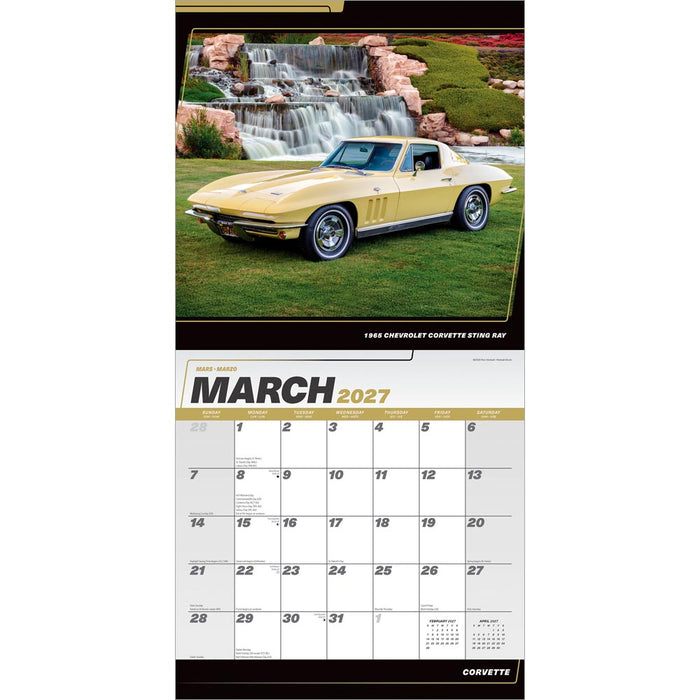 Corvette 2027 Square Wall Calendar