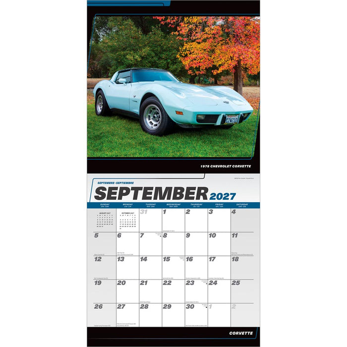 Corvette 2027 Square Wall Calendar
