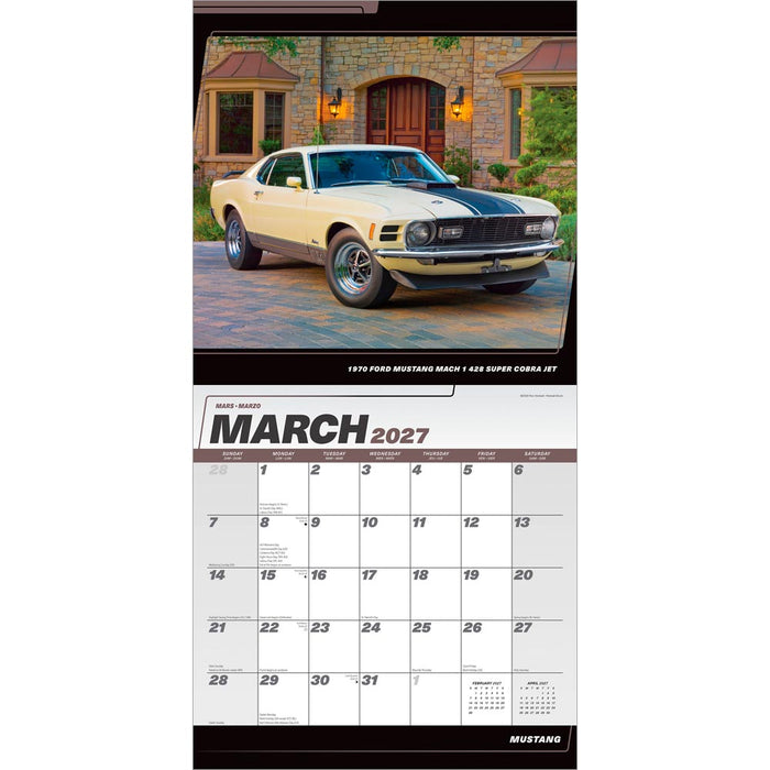 Ford Mustang 2027 Square Wall Calendar