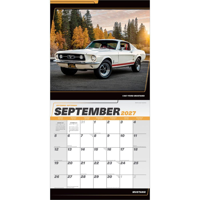 Ford Mustang 2027 Square Wall Calendar