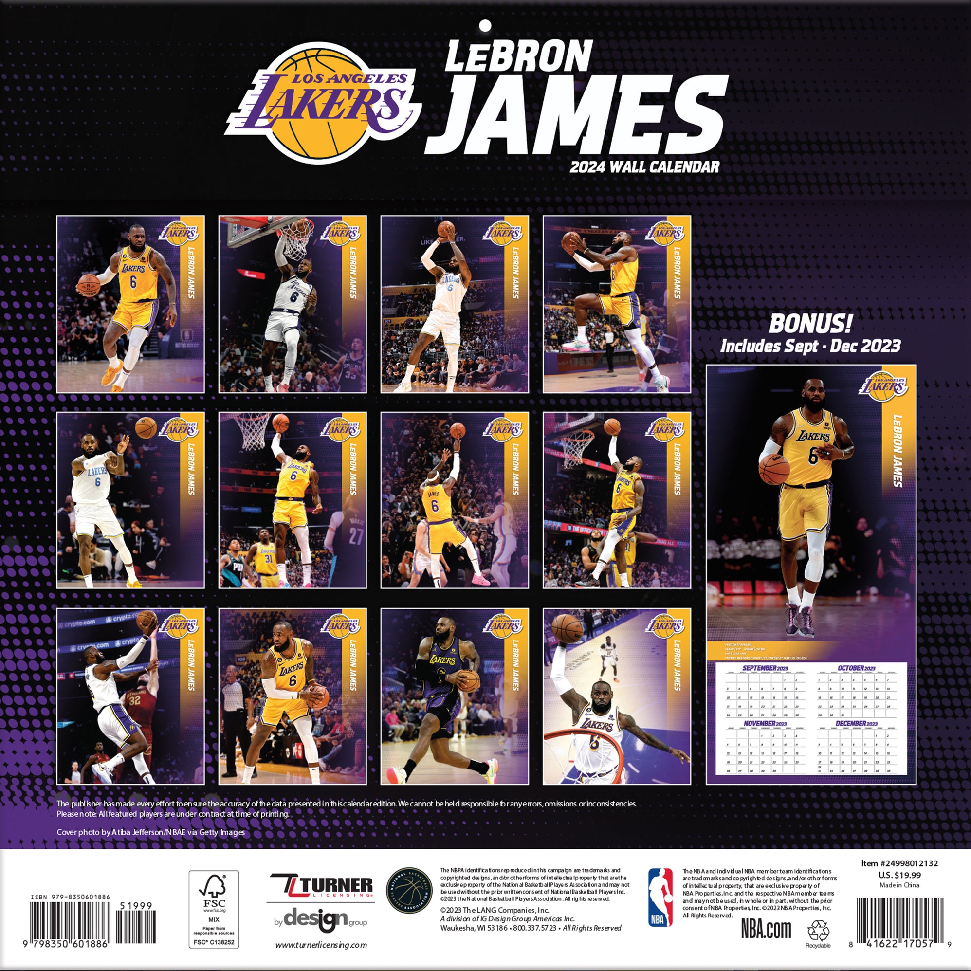 2024 Lebron James Wall Calendar — Calendar Club