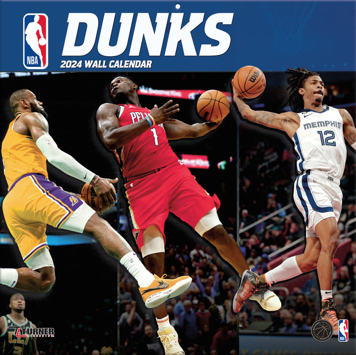 2024 NBA Dunks Wall Calendar
