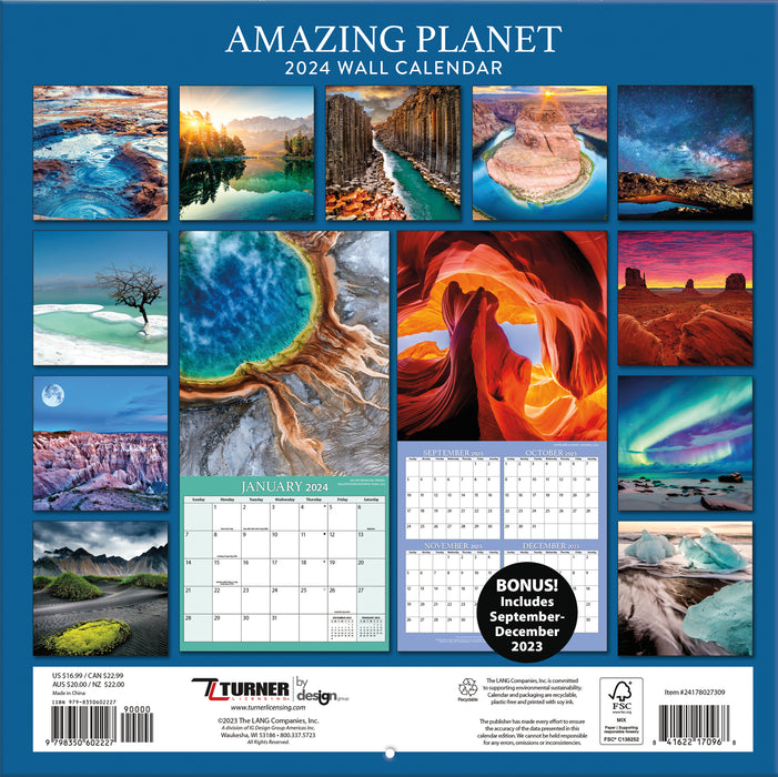 2024 Amazing Planet Wall Calendar