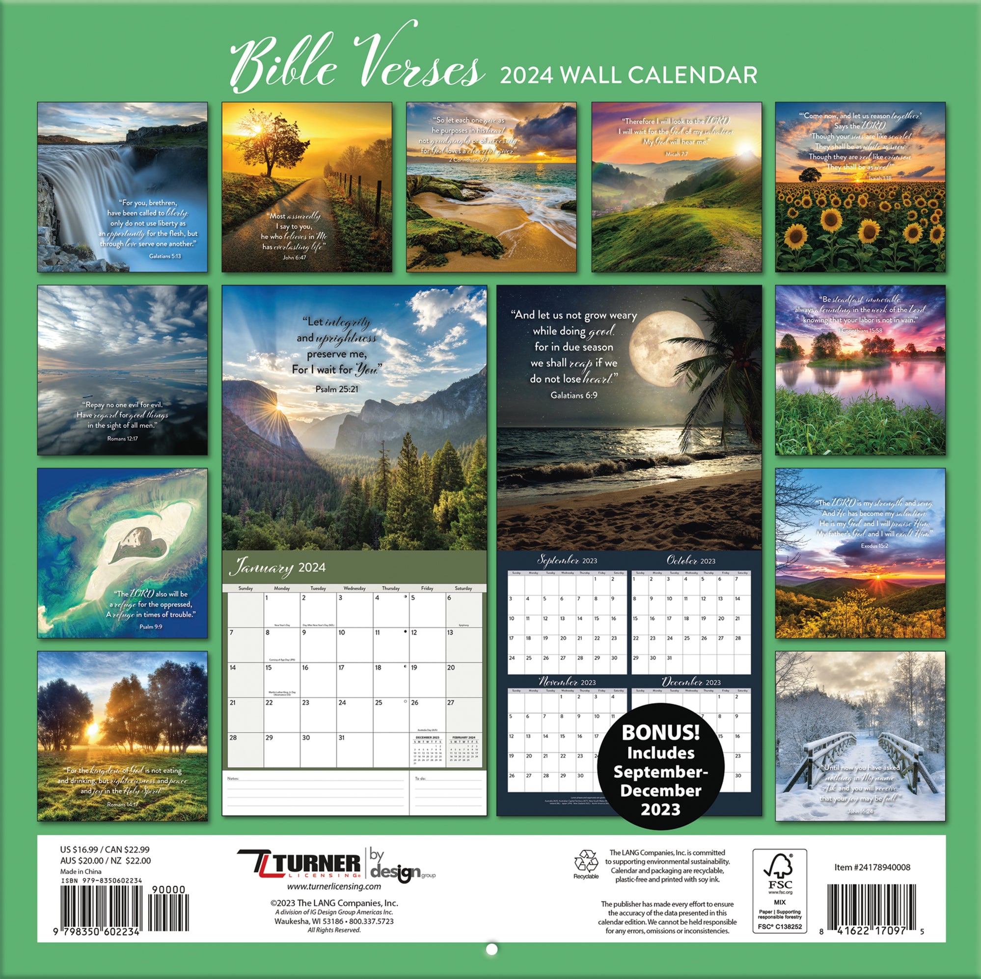 2024 Bible Verses Wall Calendar — Calendar Club