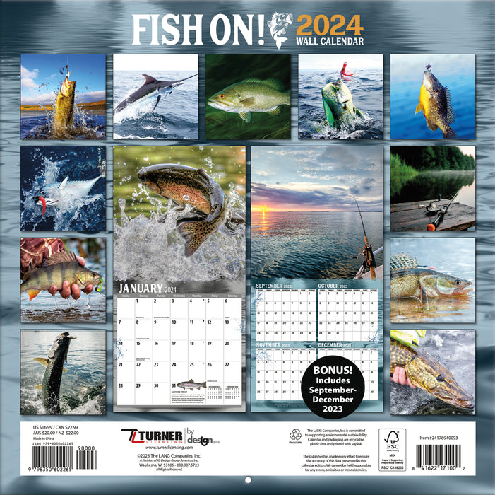2024 Fish On Wall Calendar