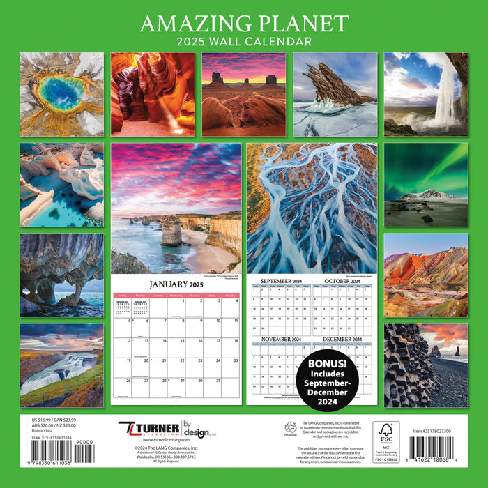 2025 Amazing Planet Wall Calendar