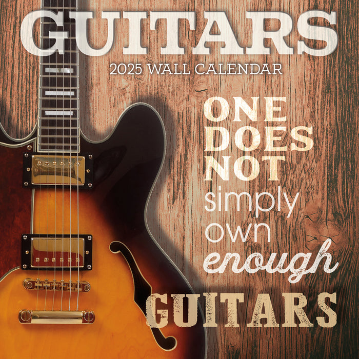 2025 Guitars Mini Wall Calendar
