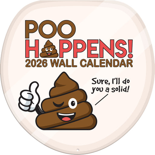 Poo Happens 2026 Wall Calendar